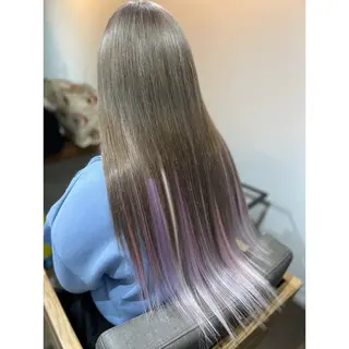 ロング 人気１位🎀有名人も 通う🫅韓国髪専門○のヘアスタイル