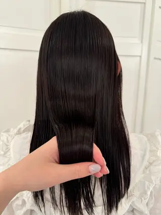 カラー ブリーチカラー🎀 韓国風/寺門美優のヘアスタイル