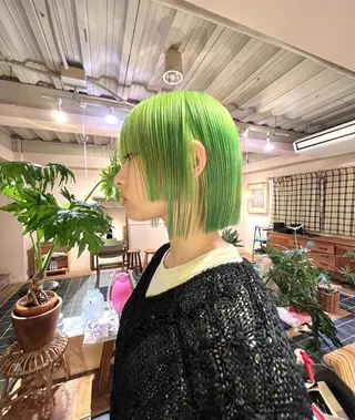 ショート カラー こはる／ハードパーマ /癖毛風パーマ🧃のヘアスタイル