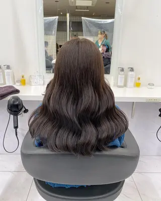 セミロング カラー ヘアアレンジ キッズ TRU Shino🦋のマツエク・マツパデザイン