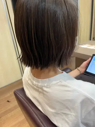 ミディアム カラー スタジオノル パーマ🌀あやなのヘアスタイル