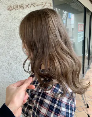 セミロング カラー 艶髪・酸性ストレート フリツのヘアスタイル