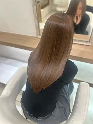 ロング カラー 縮毛矯正/髪質改善/ 艶髪ササキナツミのヘアスタイル