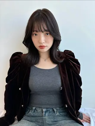 セミロング 安齋 侑真のヘアスタイル