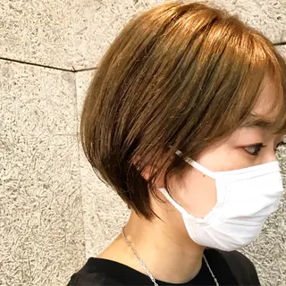 ショート カラー うるツヤハイトーン✨ /西川郁巳のヘアスタイル
