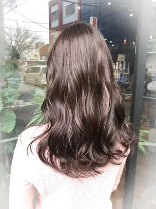 ロング カラー あらい なつみのヘアスタイル