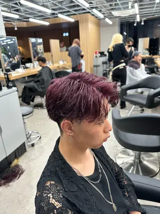 ショート カラー メンズ 【パーマ率90%】 サエキカズマのヘアスタイル