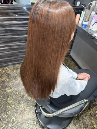 ロング パーマ 下小鶴 優治のヘアスタイル