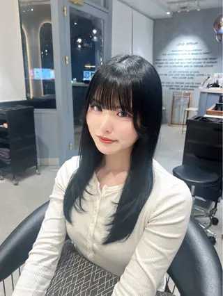 ロング 아이리（アイリ）‪ 縮毛矯正⋆౨ৎﾟ⟡.のヘアスタイル