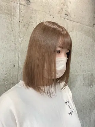 ミディアム 🦋MAHO🦋 デザインカラーのヘアスタイル