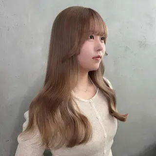 カラー LENA🎀 ハイトーン/エクステのヘアスタイル
