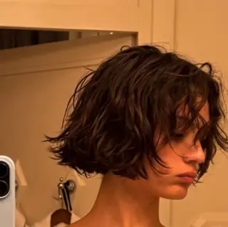 ミディアム パーマ SALOWIN 新宿三丁目me+所属・レイヤー/ボブ/ パーマ/HARUKAのヘアスタイル