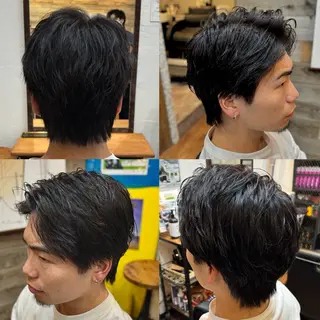 ショート カラー メンズ フクヤマサクラ /メンズカットのヘアスタイル