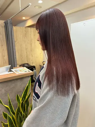 ロング 登 愛のヘアスタイル