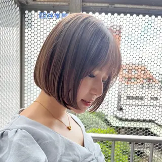 ショート カラー 《髪質改善✖️レイヤ ー🩶》ナオヤのヘアスタイル