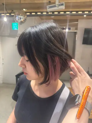 ミディアム 🌶F-CODE RINA🌶のヘアスタイル