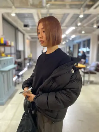 ミディアム カラー KOOKI スティードトーキョーのヘアスタイル