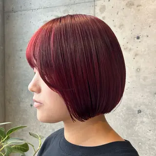ミディアム カラー 🤡暖色レイヤー 🤡みさきのヘアスタイル