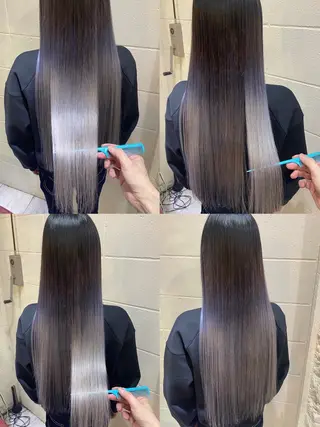 ロング カラー 佐伯 りょうのヘアスタイル