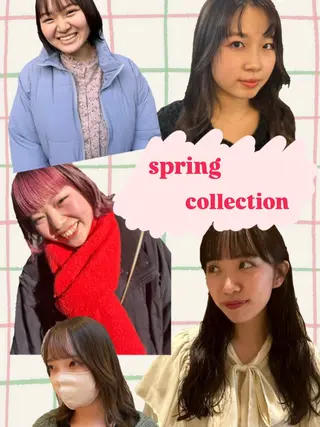 ミディアム カラー パーマ 五十嵐 未悠のヘアスタイル