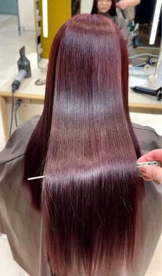 ロング カラー 艶髪 黄金比みくのヘアスタイル