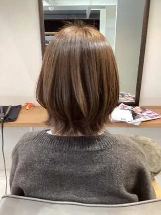 ミディアム 梅崎 ますみのヘアスタイル
