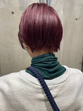ショート カラー 🪿透明感/艶カラー ﾜﾀﾅﾍﾞｱｵｲのヘアスタイル