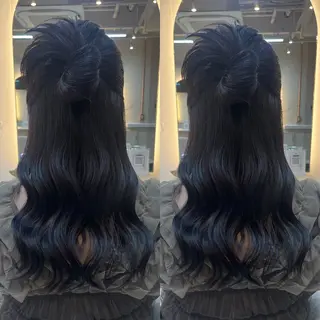 ロング カラー ブリーチ無しダブル カラー🦕まどかのヘアスタイル