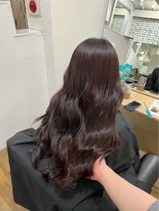 ロング カラー 長谷川 竣吾のヘアスタイル