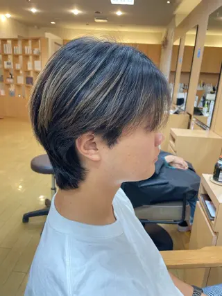 パーマ メンズ 韓国ヘア 🤍中西麻友🤍のヘアスタイル