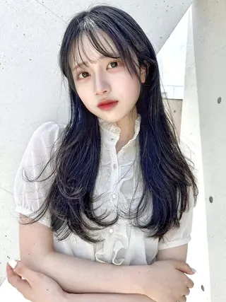 カラー 💘トレンドスタイル 💘透明感ヘアのヘアスタイル