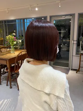 ショート カラー ‎🤍透明感カラー 【仙川】セリナ‎🤍のヘアスタイル