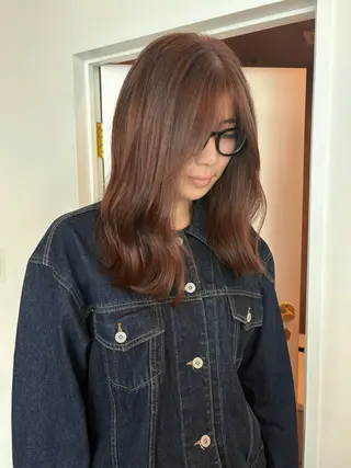 セミロング カラー ichika/福岡 /透明感カラー🤎のヘアスタイル