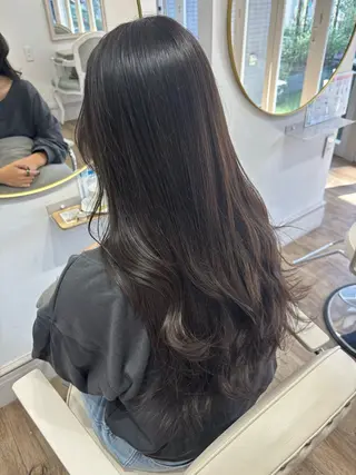 ロング カラー Risa🐈‍⬛/ グレージュ/透明感のヘアスタイル