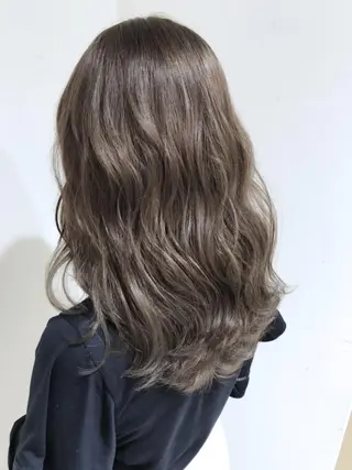 セミロング カラー パーマ ヘアアレンジ メンズ キッズ ネイル マツエク・マツパ バレイヤージュ/ 髪質改善/渡邉悟🌱のヘアスタイル