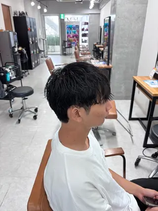 メンズ フェザーの鬼 🇰🇷yutoのヘアスタイル