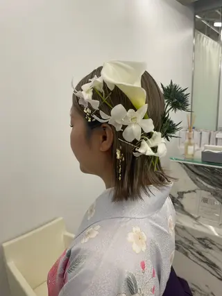 ミディアム ヘアアレンジ 【Sweep】おじま のぞみのヘアスタイル