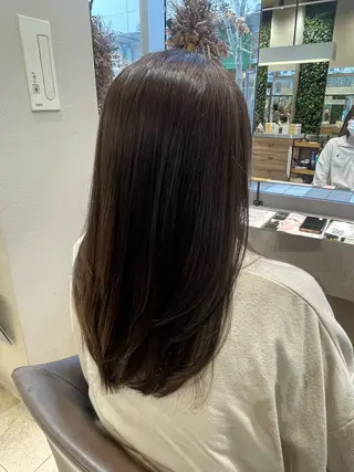ロング カラー 原 萌香のヘアスタイル