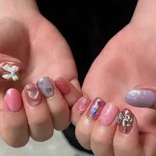 ネイル 【Zina京都駅前】 きぬがわ らむのネイルデザイン