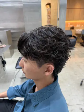 パーマ メンズ fifth天神 パーマ特化/石橋航海のヘアスタイル