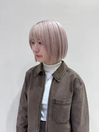 ショート カラー 🦋ブリーチなしダブ ルカラー🌈MEGUのヘアスタイル