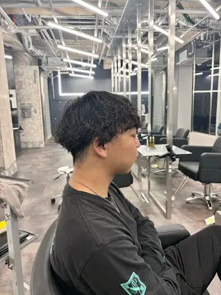 メンズ ゲンキ /ウルフカットのヘアスタイル