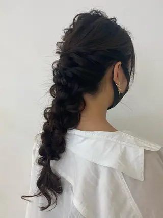 ヘアアレンジ 💫お呼ばれヘア💫 men's✨ともえ✨のヘアスタイル