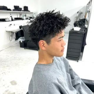 ショート パーマ メンズ 【メンズパーマ特化】 🍏網中勇喜のヘアスタイル