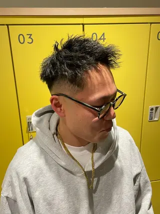 パーマ メンズ 渋谷/フェード/ 國分 翔のヘアスタイル