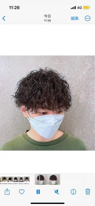 ショート パーマ メンズ 瀧野 翔吾【メンズ特化】のヘアスタイル