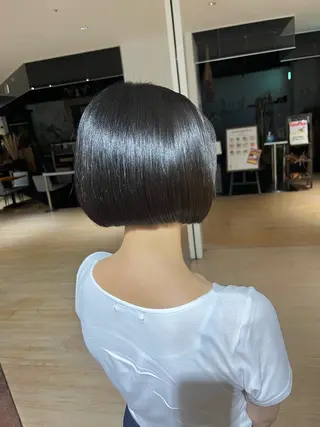 ミディアム マンツーマン 縮毛矯正/マユコのヘアスタイル