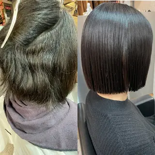 ショート パーマ ショートボブ髪質改善 縮毛矯正のプロ山道潤のヘアスタイル