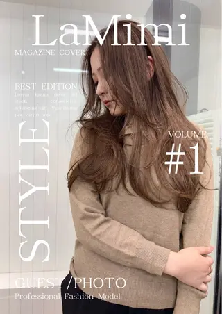 セミロング カラー La Mimiのヘアスタイル