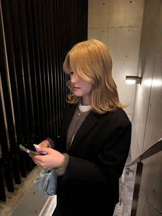 カラー sora/ハイトーン /透明感カラー🫧のヘアスタイル